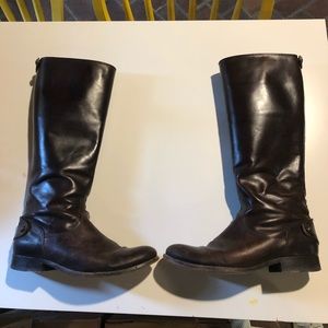Frye chocolate brown boots